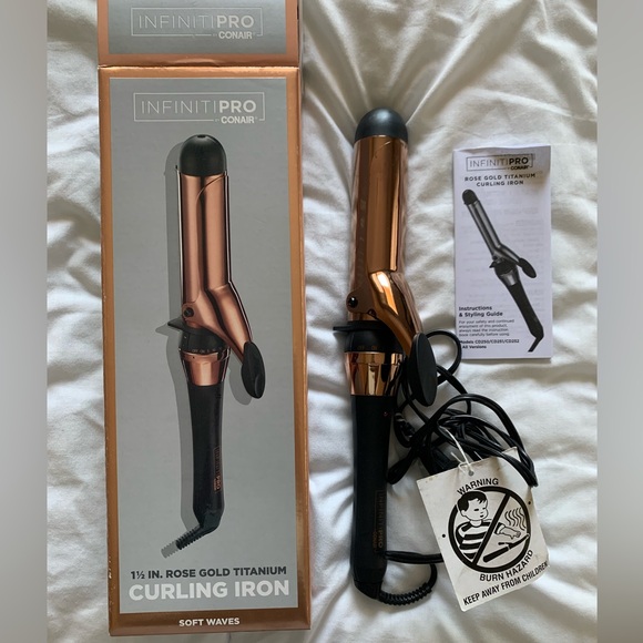 INFINITIPRO BY CONAIR Rose Gold Titanium 1 1/2-Inch Curling Iron - Picture 9 of 12